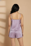 Zivame Luxe Satin 5 Pc Sleep Set - Purple Heat — thumbnail 7
